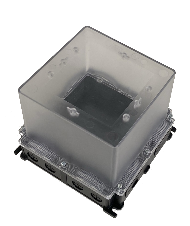 Gehäuse für Wandmontage IP65 mit Hutschiene